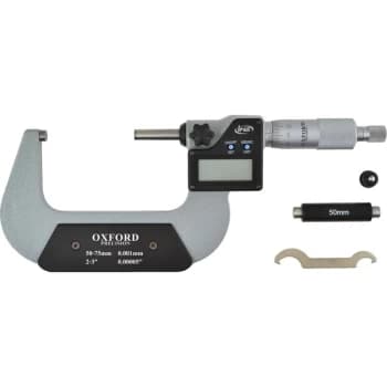 Oxford - 50-75MM/2-3' IP65 Digital External Micrometer