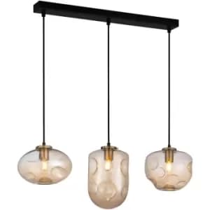 Italux Lighting - Italux Hatella Modern 3 Light Bar Pendant Ceiling Light, E27