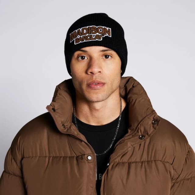 Madison Barclay Soho Beanie Black male Mens