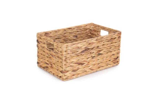Red Hamper Wh001/2 Medium Water Hyacinth Rectangular Storage Basket