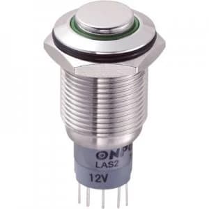 TRU COMPONENTS LAS2GQH 11EG12VSP Tamper proof pushbutton 250 V AC 3 A 1 x OnOn momentary
