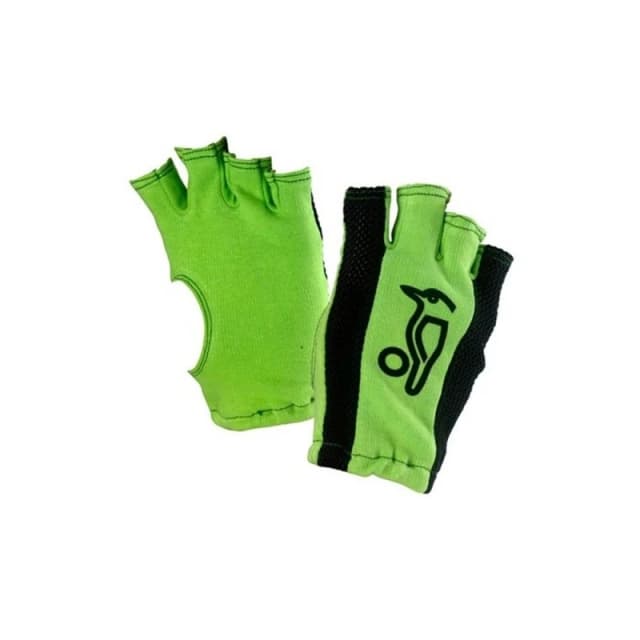Kookaburra Fingerless Batting Glove Inners in Green Green Unisex One Size