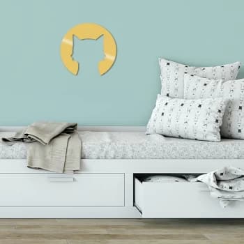 Cat2 Metal Decor - Gold Gold Decorative Metal Wall Accessory