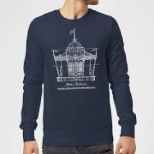 Mary Poppins Carousel Sketch Christmas Sweatshirt - Navy - 3XL