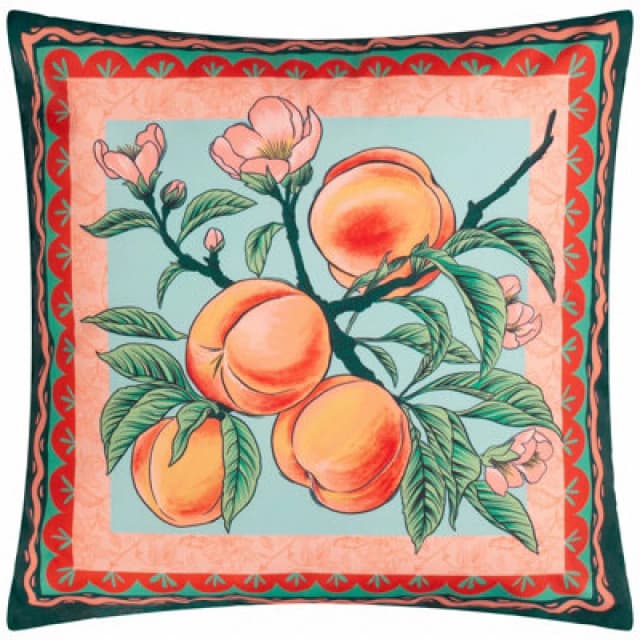 Furn. Anemone Peaches Printed Filled Outdoor Cushion Multicolour 45 X 45Cm, Multi 5.03E+12