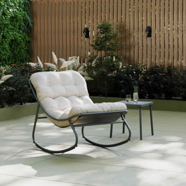 Charles Bentley Porto Rocking Chair Padded Cushion