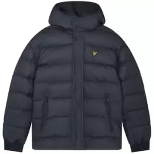 Lyle & Scott Mens Rubberised Hooded Puffer Jacket L - Chest 40-42' (101-106cm)