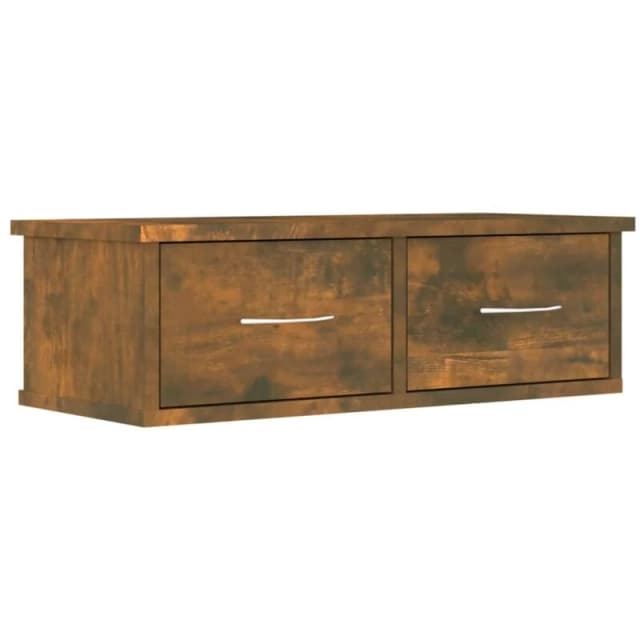 VIDAXL Vidaxl - Wall Cabinet Smoked Oak 60x26x18.5cm Engineered Wood 8720286931431