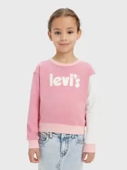 Kids Meet and Greet Colorblocked Crew - Pink / Wild Rose