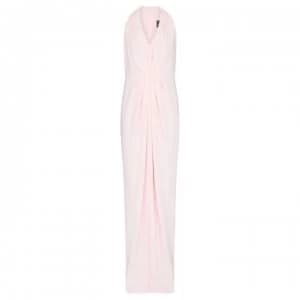 Adrianna Papell Pleated Crepe Gown - Satin Blush