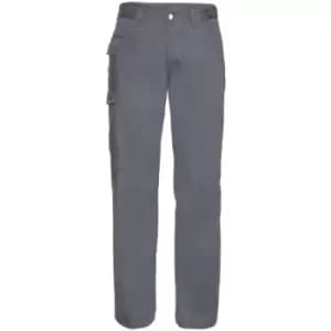 Russell Workwear Mens Polycotton Twill Trouser / Pants (Long) (30W x Long) (Convoy Grey) - Convoy Grey