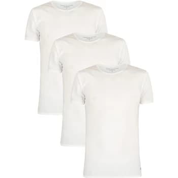 Tommy Hilfiger 3 Pack Premium Essentials T-Shirts mens T shirt in White - Sizes UK S,UK M,UK L,UK XL,UK XXL