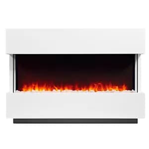 Focal Point Panoramic White Electric Fire Suite