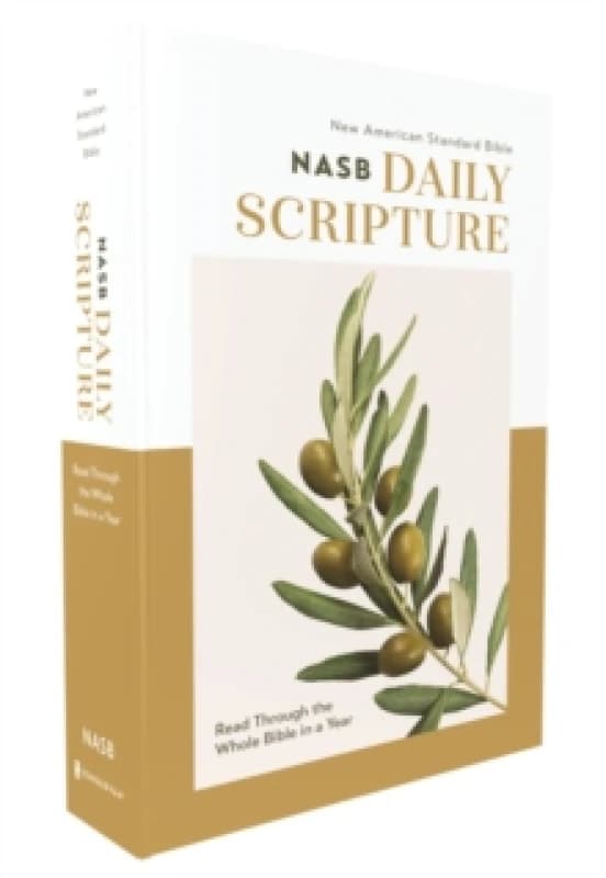 NASB, Daily Scripture, Paperback, White/Olive, 1995 Text, Comfort Print. Paperback Books