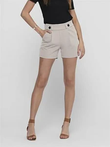 Jdy Grey / Chateau Gray Geggo Solid Colored Shorts Stone Female S 178491UK