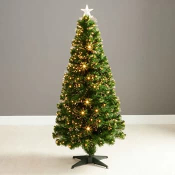 Robert Dyas Sandringham Fibre Optic Christmas Tree - 5ft