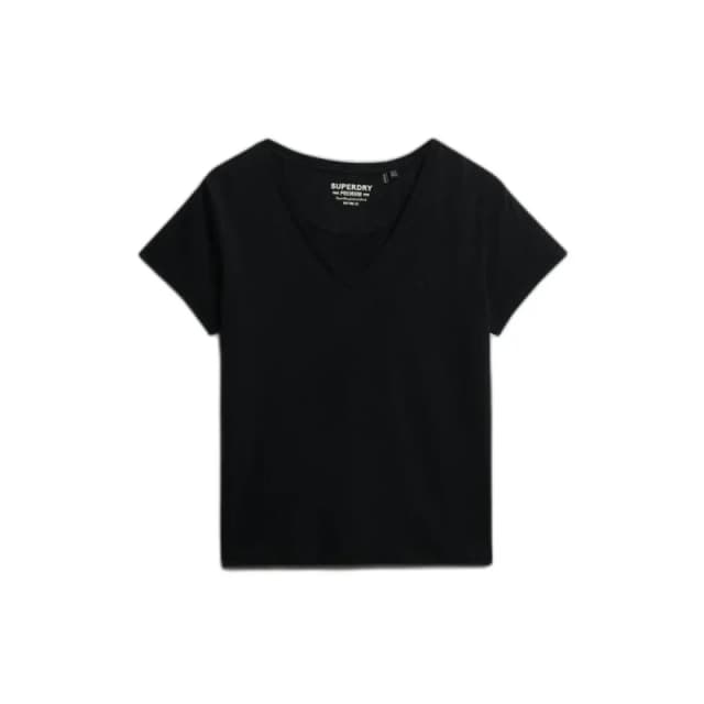 Superdry Embroidered T-Shirt Black Women 8;10;16