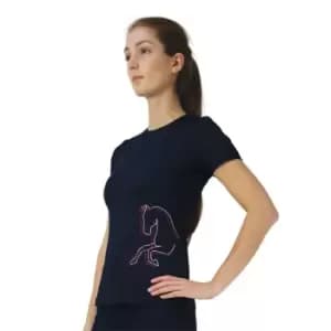 HY Equestrian Equestrian Richmond T-Shirt Juniors - Blue