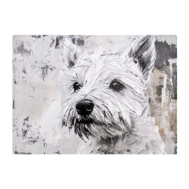 Warren Reed Designer Banksy Inspired Thoughtful West Highland Terrier Chopping Board