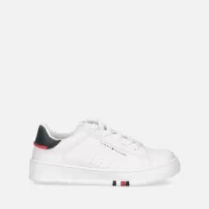 Tommy Hilfiger Kids Faux Leather Trainers - UK 12 Kids