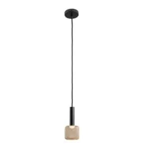 Sincro Dimmable Slim Pendant Ceiling Light Matt Black, Gold 3000K 450Lm