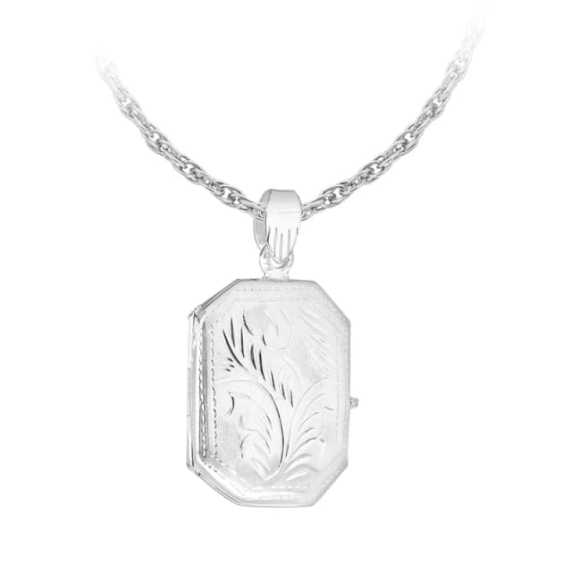 Be You Sterling Silver Engraved Locket necklace Silver female 18inch