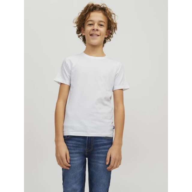 Jack and Jones Kids Basic Regular Fit T-Shirt White male 6 Years