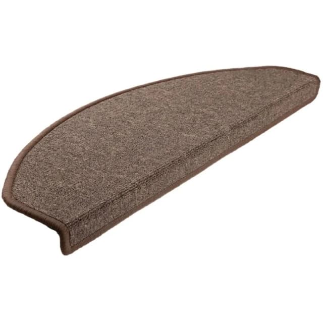 VIDAXL Vidaxl - Carpet Stair Treads 15 pcs Coffee Brown 65x24x4cm 133888