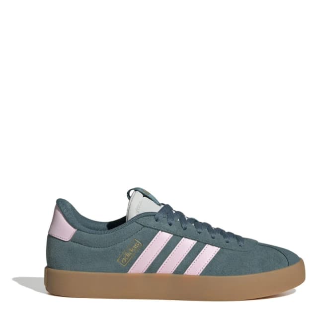 adidas VL Court 3.0 Shoes Womens Teal/Pink/Gold female 6 (39.3)