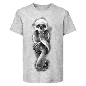 Harry Potter Womens/Ladies Dark Mark T-Shirt (L) (Grey Heather)