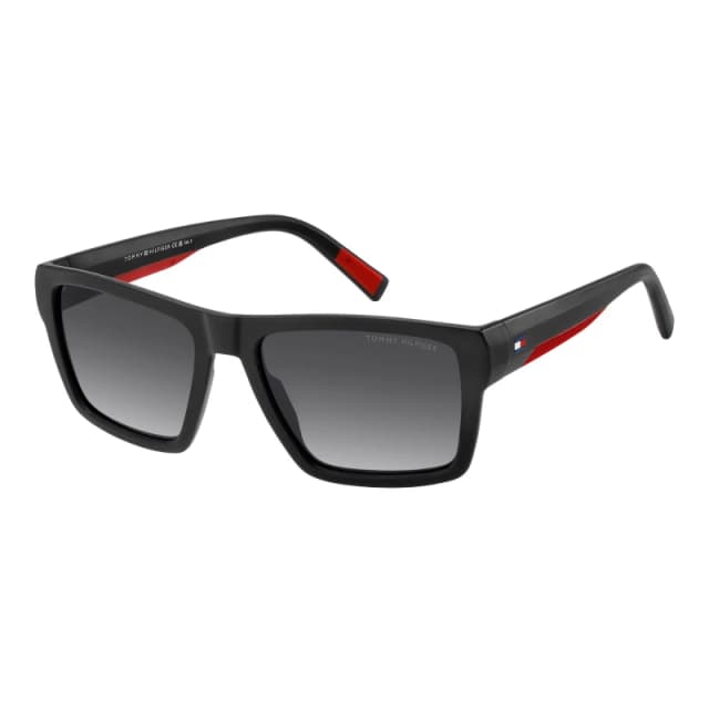 Tommy Hilfiger Hil Sun Sq SunGls Sn63 Black Red male One Size