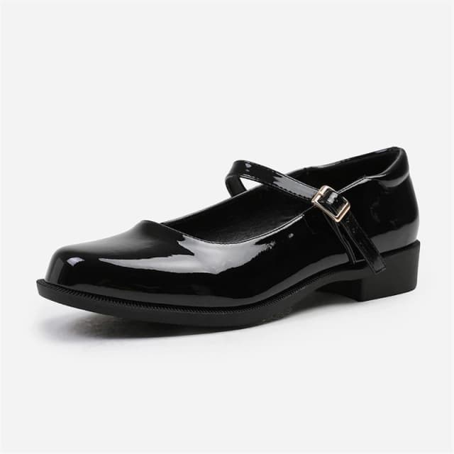 Where's That From 'Kingston' Low Heel Loafer With Strap And Buckle Detail Black