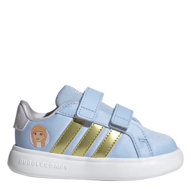 adidas Kids Grand C Anna Low-Top Trainers Blue/Gold/Lvndr female C8 (26)