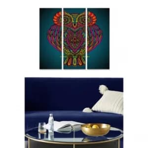 MDF9151317 Multicolor Decorative MDF Painting (3 Pieces)