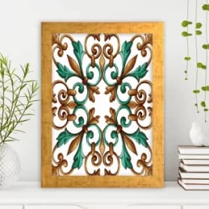 AC4821034123 Multicolor Decorative Framed MDF Painting