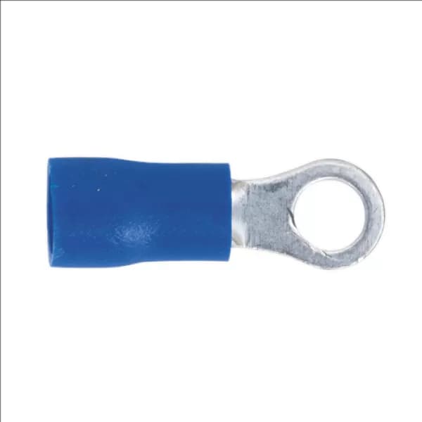 Genuine SEALEY BT24 Easy-Entry Ring Terminal Ø4.3mm (4BA) Blue Pack of 100