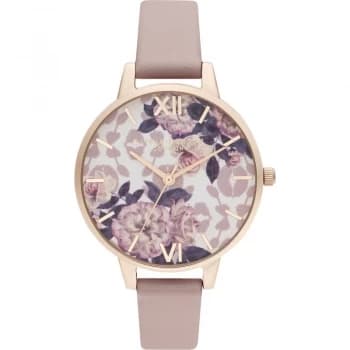 Ladies Olivia Burton Wildflower Vegan Rose & Pale Rose Gold Watch
