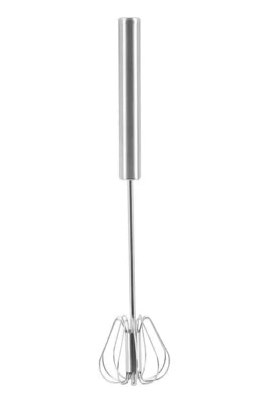 Premier Housewares Zamin Press And Spin Medium 30cm Whisk Silver