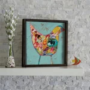 KZM488 Multicolor Decorative Framed MDF Painting