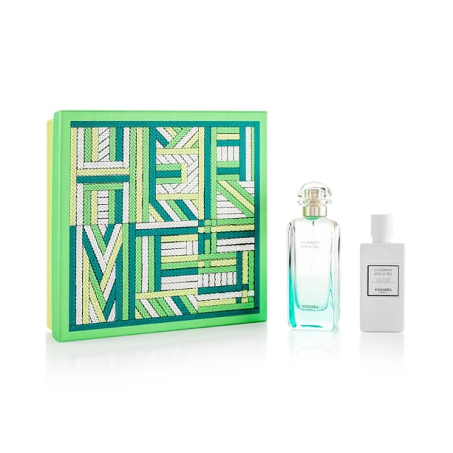 Hermes Un Jardin Sur Le Nil Gift Set 100ml Eau de Toilette + 7.5ml Eau de Toilette + 50g Soap