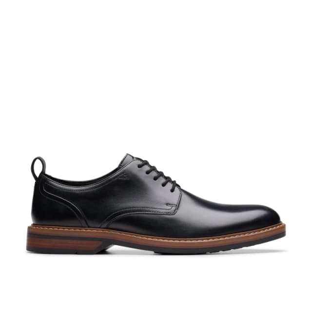 Clarks Clarks Men Aldwin Lace Black Leather Lace Up,Derby Shoes Size: 6-Standard Fit Black 6-Standard Fit Male 5063421363401