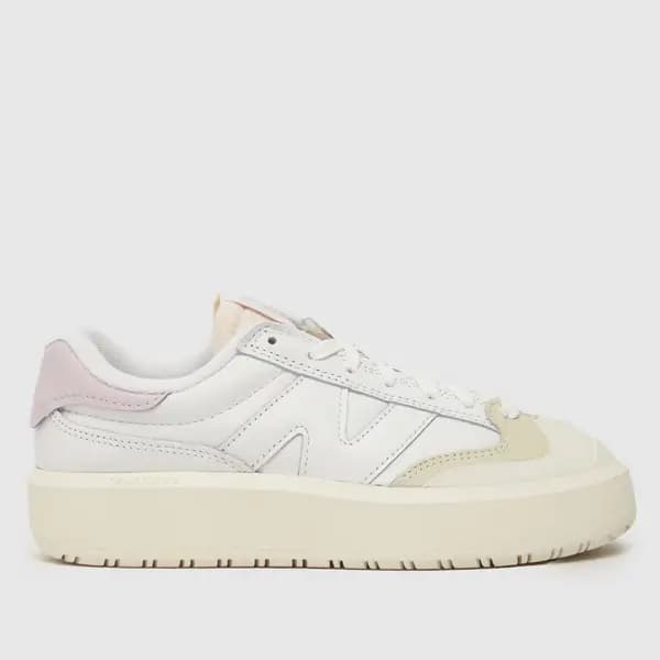 New Balance ct302 trainers in white & pink White/Pink UK 7 (EU 40½)