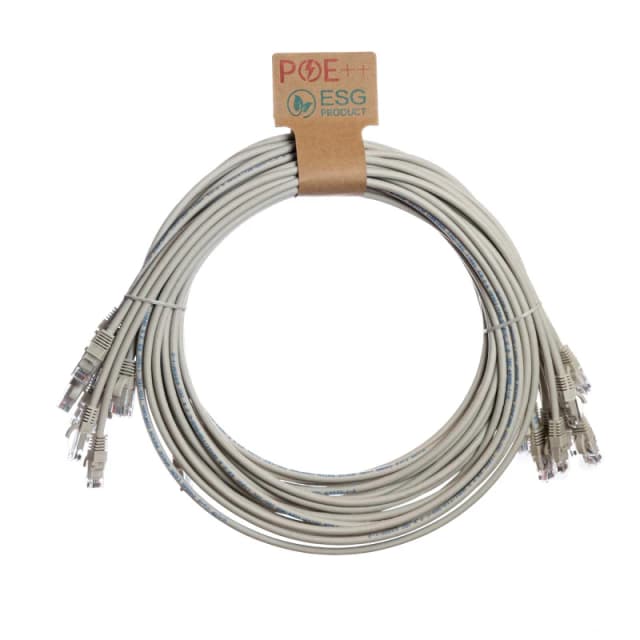 Cablenet Cablenet 0.5m Cat6 RJ45 Grey U/UTP PVC 24AWG Flush Moulded Booted Patch Lead (PK10) 60-1005P
