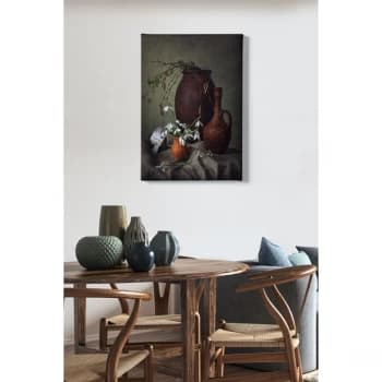 Kanvas Tablo (50 x 70) - 206 Multicolor Decorative Canvas Painting