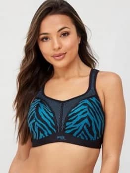 Panache Non Wired Sports Bra - Zebra Print, Size 28Dd, Women