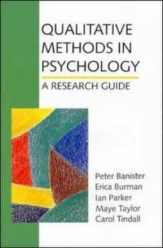 Qualitative Methods in Psychology by E.W Banister Paperback