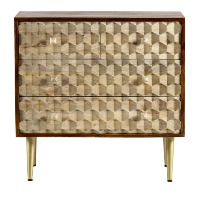 Indian Hub Edison 4 Drawer Chest