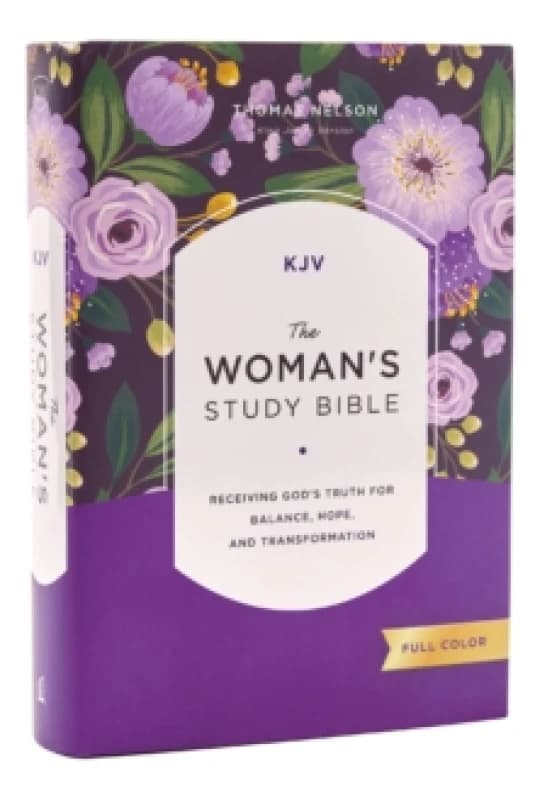 KJV, The Woman's Study Bible, Hardcover, Red Letter, Full-Color Edition, Comfort Print : Receiving God's Truth for Balance, Hope, and Transformation H