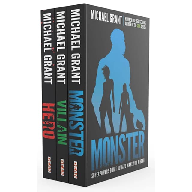 The Monster Series Three Book Collection By Michael Grant Monster Villain Hero Complete Michael Grant Books