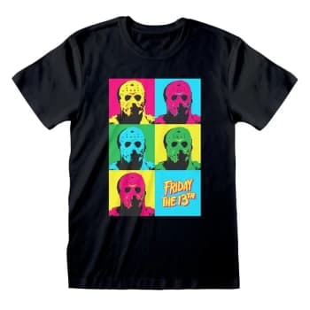 Friday The 13th - Jason Pop Art Unisex Small T-Shirt - Black